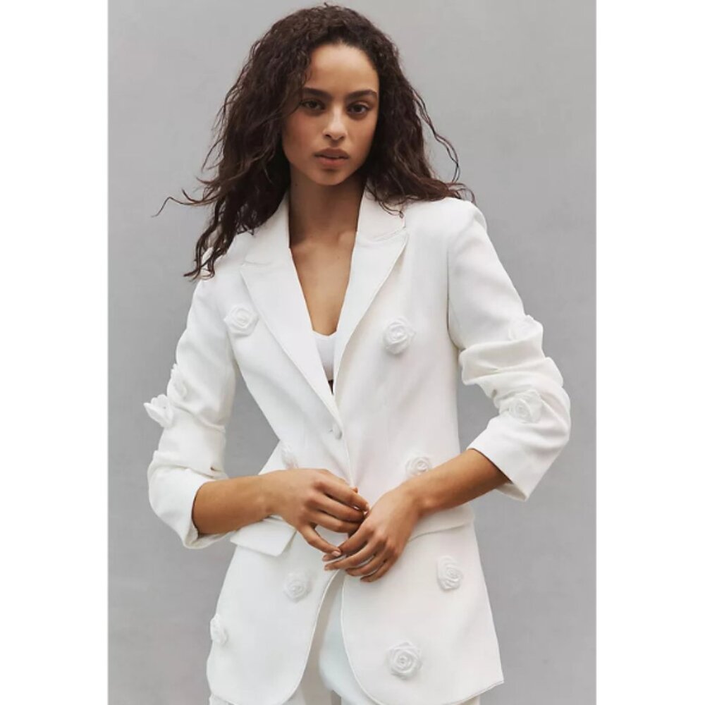 NWT Sister Jane DREAM Rose White Blazer US 8/UK 12